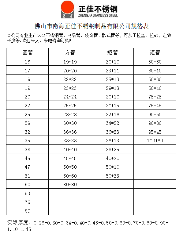 LEDONG.COM-乐动(中国)装饰管材规格表